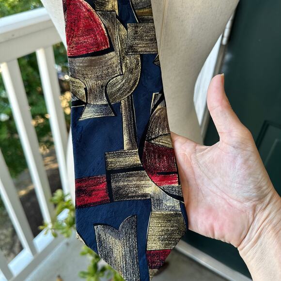 Lot of 5 Vintage 100% Silk Ties: Guy Laroche Polo Ralph Lauren, Alexander Julian - Picture 11 of 16